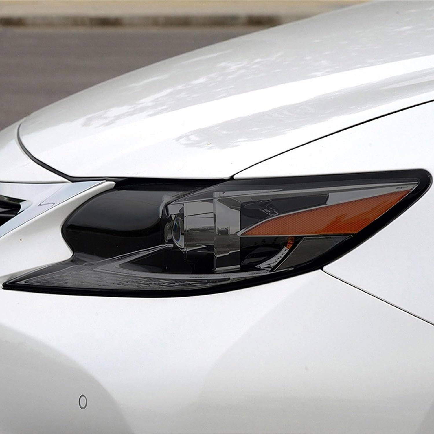 SamLng Car Front Light Film for Lexus ES 350 300 2015-2023 Car Headlight Protective Film Scratch-Resistant Transparent Black TPU Sticker