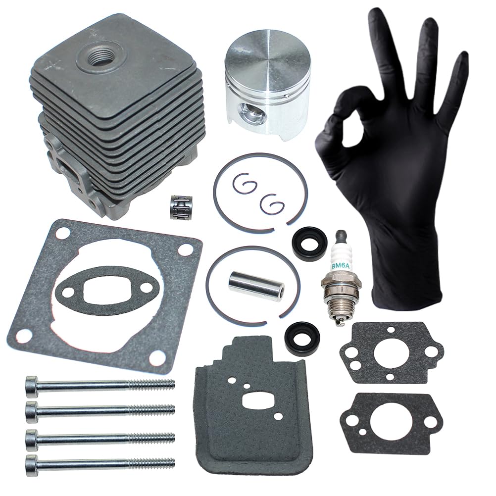 ICOOYO Cylinder Piston Kit for Stihl FC55 FC55DZ FC55Z FS38 FS45 FS55 FS HL45 HS45 KM55 MM55 SH55 SH85,4144 020 1200 - Image 4