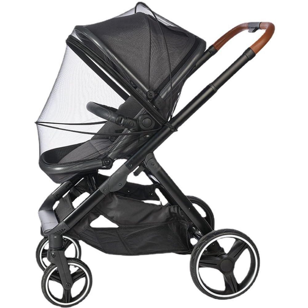 Universal Baby Stroller Mosquito Net, Black - Image 2