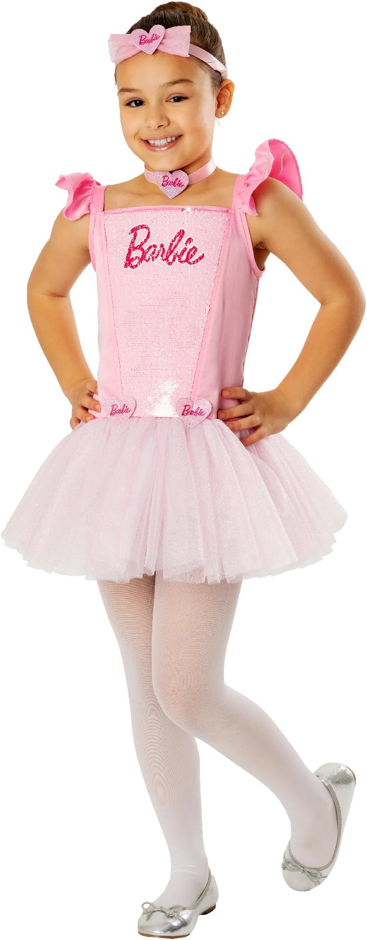 Rubie's Official Licensed Mattel Barbie Ballerina Child Dress, Kids Fancy Dress, XS 2-4 Years 88-99cm approx height