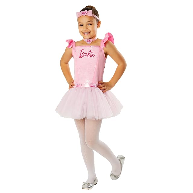 Rubies Disfraz Barbie Ballerina para niñas, Vestido con tutu, chocker y diadema