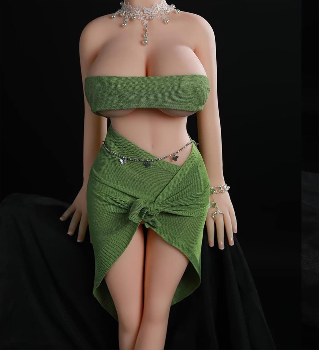 TPE Sex Doll for Man Torso Female Sex Doll with Realistic Big Boobs Vagina Anus, Tan Skin Life Size Full Body Sex Love Doll Realistic Life Like Sexy Doll for Man Masturburbration