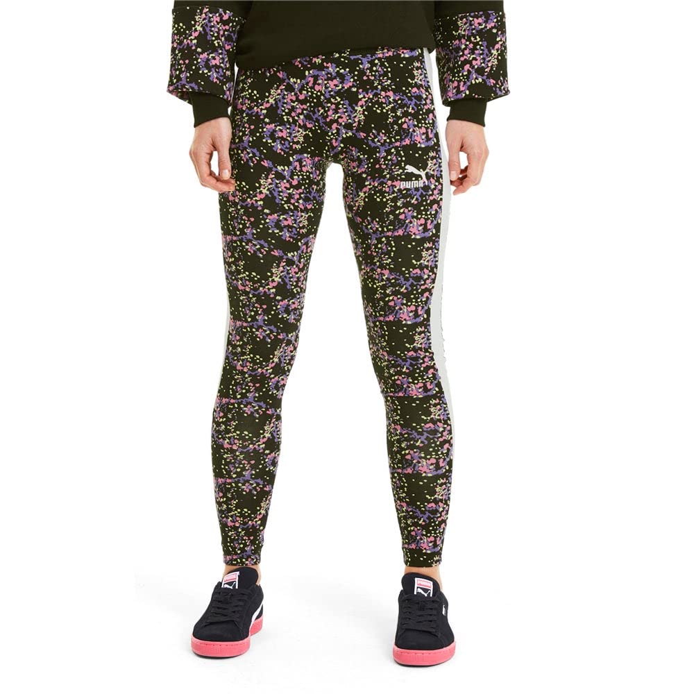 PUMA Women's Leggings, Black-Splat All Over Print, XS