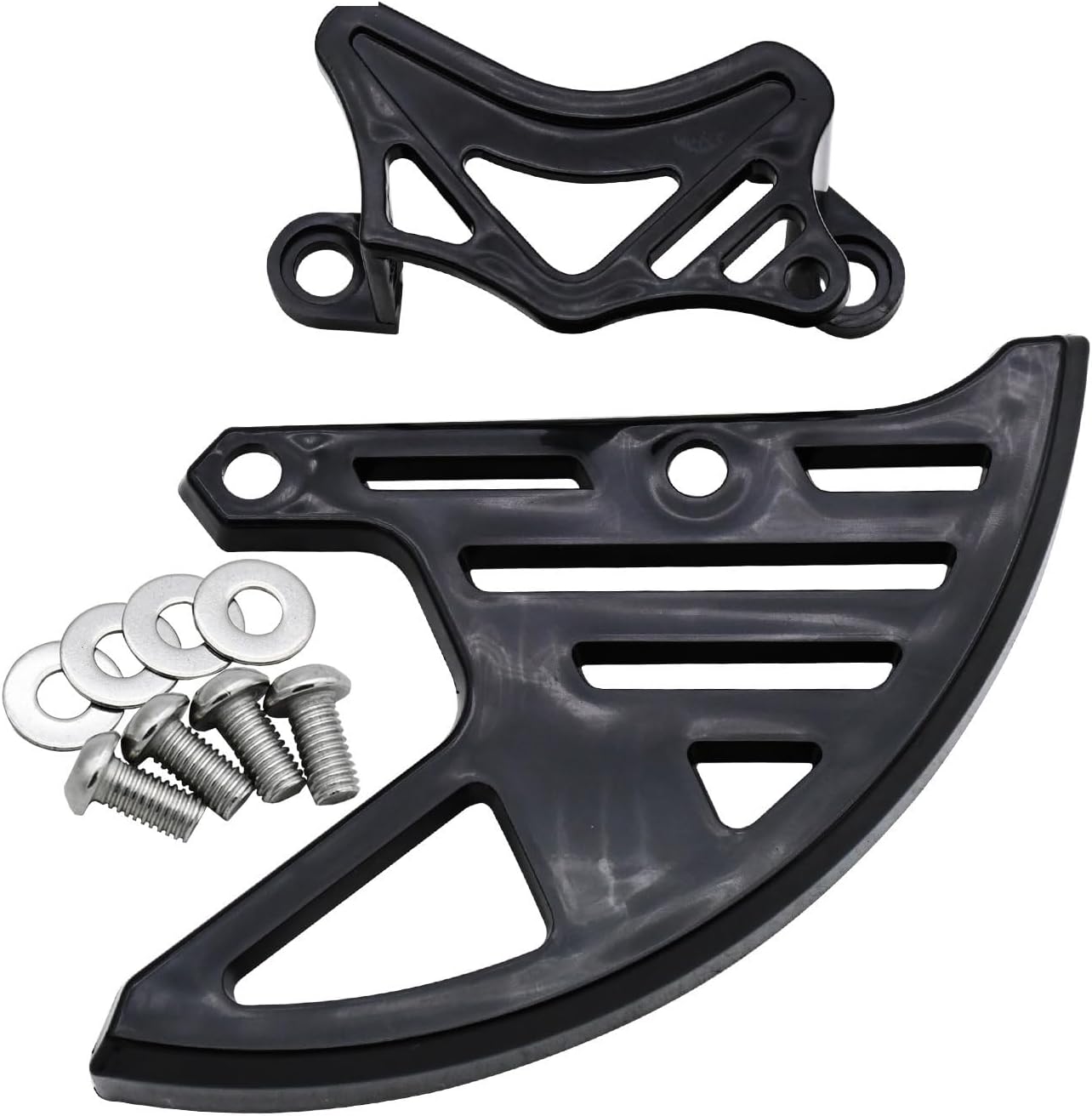 Rear Brake Caliper Guard Brake Disc Protector For Honda CR125R CR250R CRF250X CRF450X CRF250RX CRF450RX CRF250R distintivo(Red Brake Caliper)