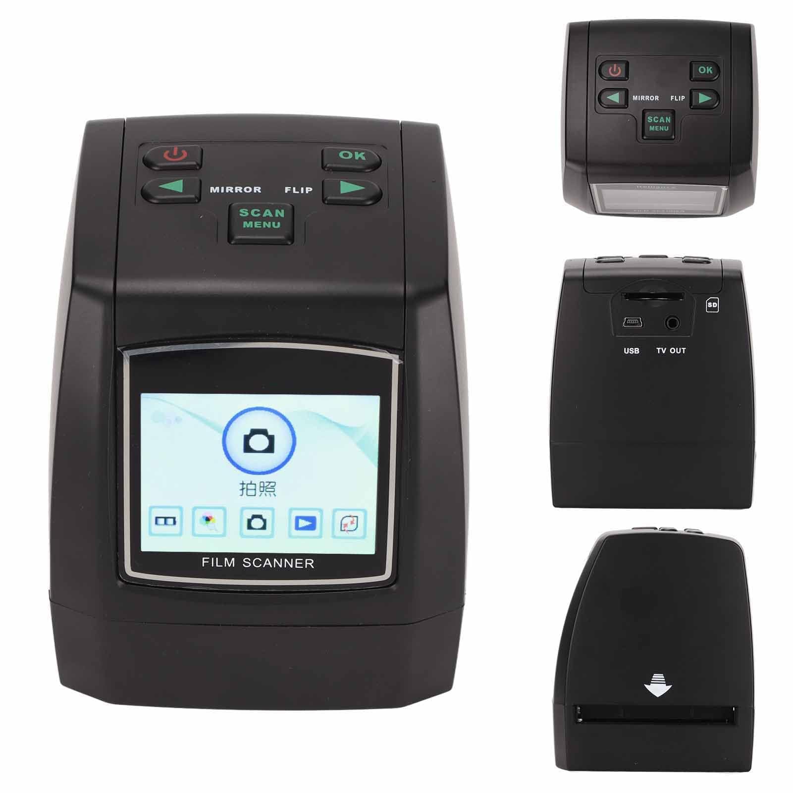 Scanner de Films et de Diapositives, Scanner de Diapositives de Film Numérique, Convertit Les Négatifs 35 Mm, 126KPK, 110, Super 8 135 126 110 Diapositives en JPEG 22MP (Prise UE