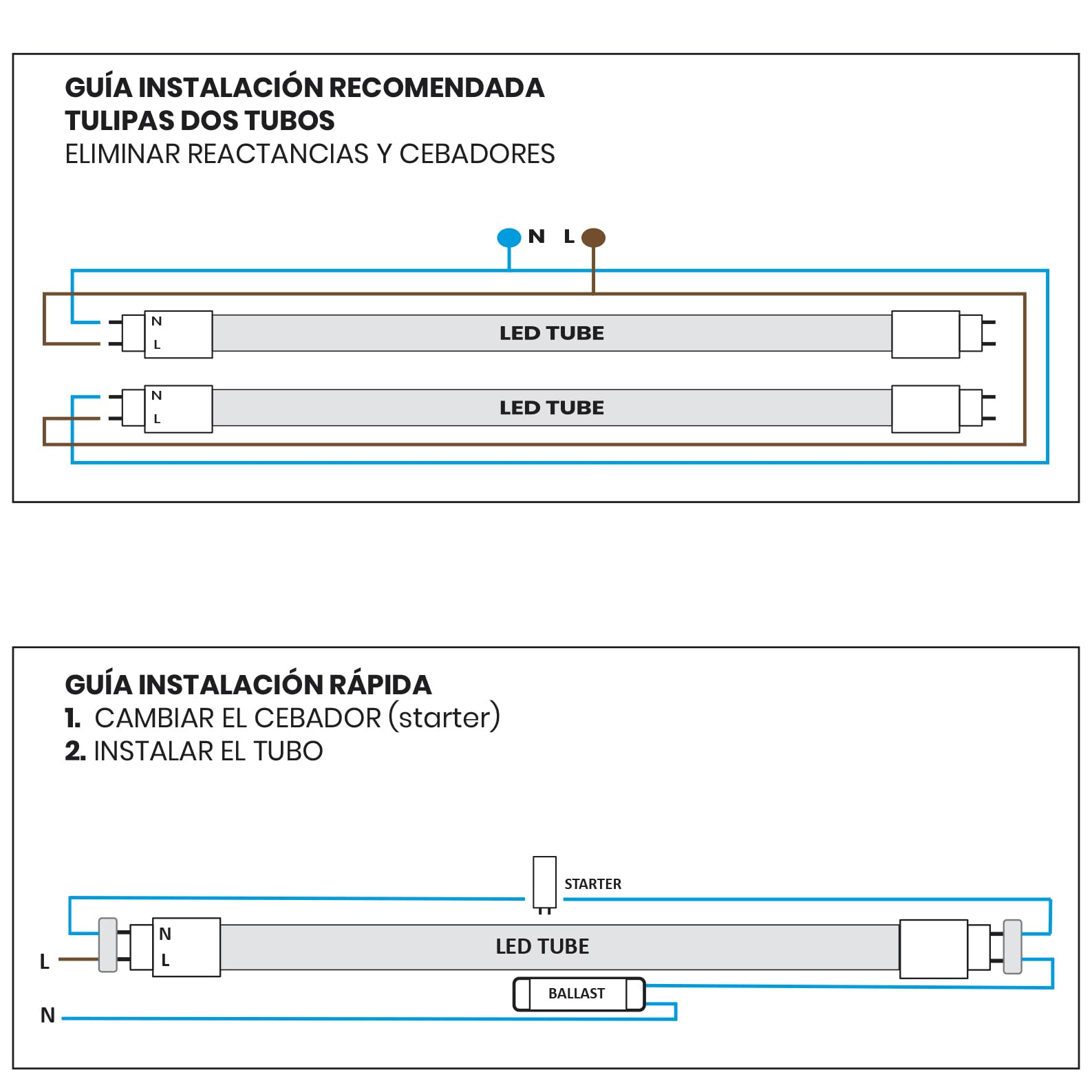 LED ATOMANT Pack 4x Tubo LED 150cm 24W, Color Blanco Neutro (4500K), Standard T8 G13, 2400 lumenes, Cebador LED incluido