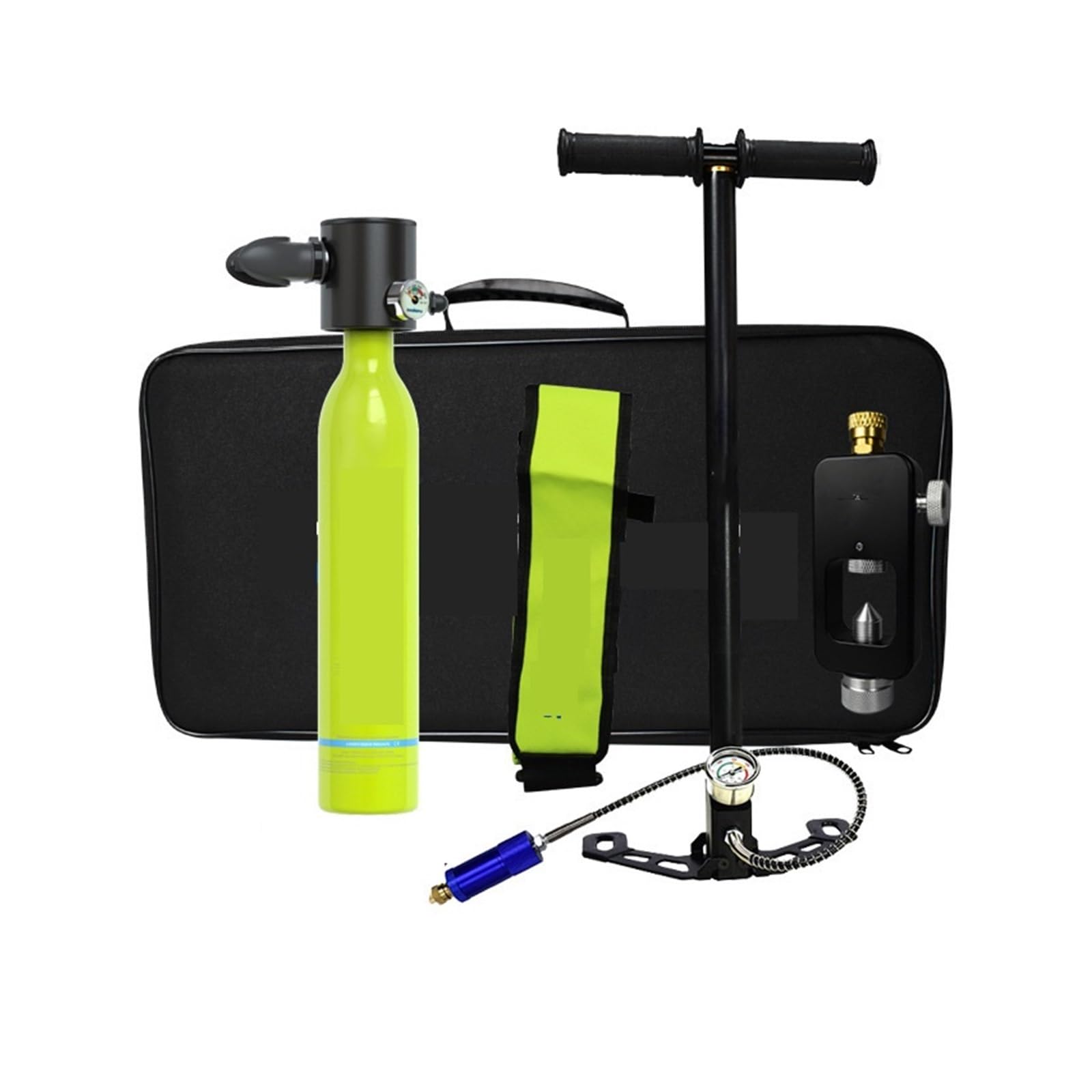 Portable Dive Cylinder, 0.5L Diving Oxygen Cylinders, Adult Swimming Equipment Portable, Gear(Groen)