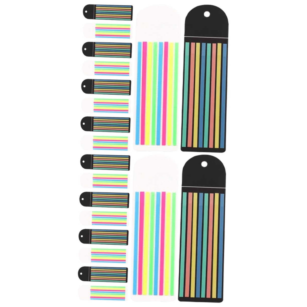 2 Sätze Schlanke Haftnotiz Pastellmarker Textmarkerstreifen Lesen Highlighter Strips Farbige Markierung Tragbarer Seitenmarker Klebrige Seitenflags Das Haustier 10 Blatt * 2 SHINEOFI