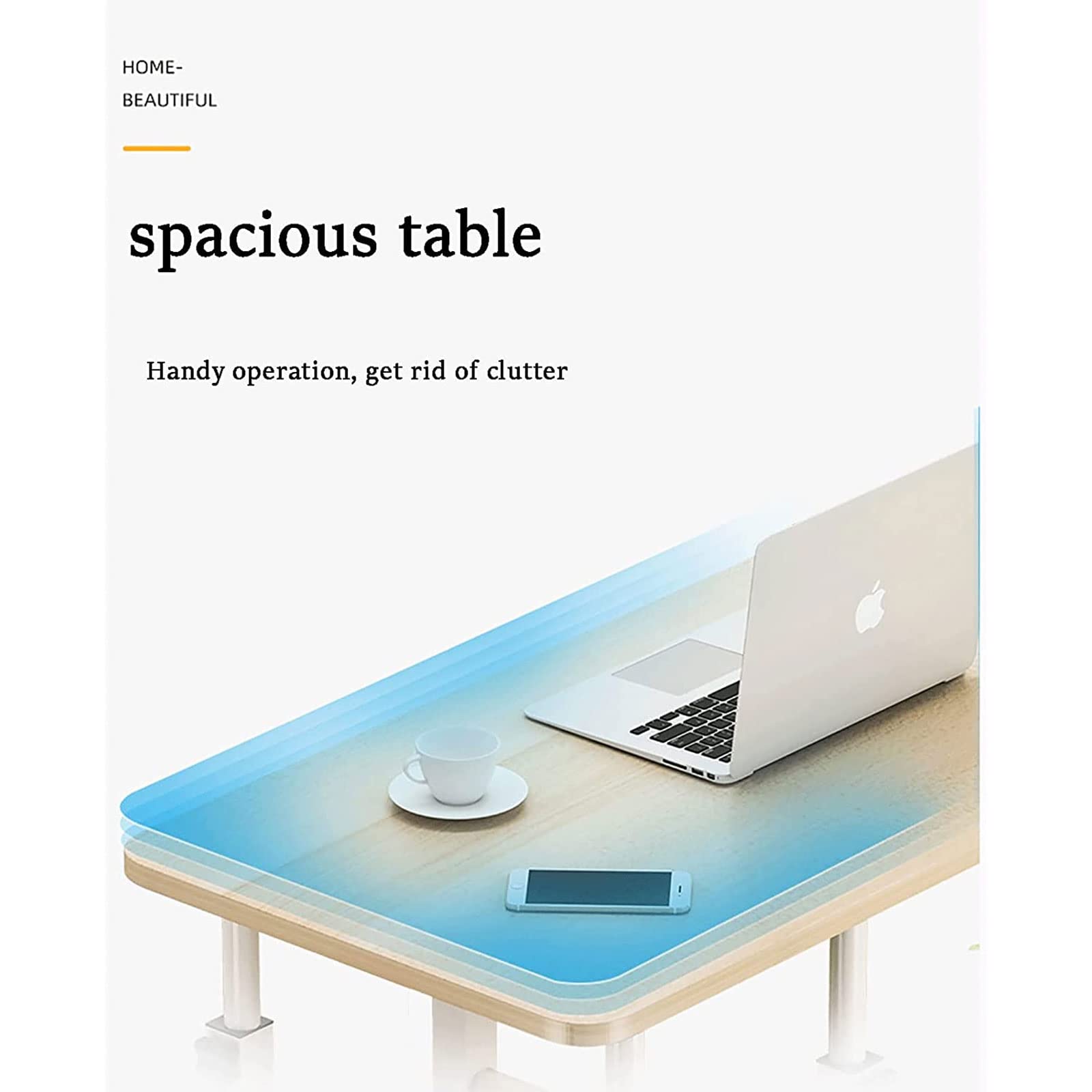 Mesas auxiliares médicas, Mesa para Silla y Cama de Altura Ajustable, Escritorio para computadora portátil con Ruedas, Escritorio móvil, Mesa con Bandeja para Personas Mayores, Uso para comi