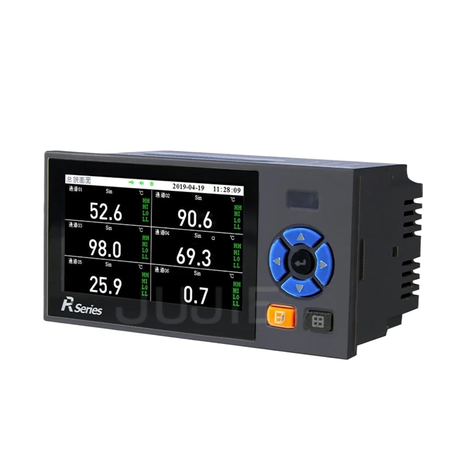 Registratore di dati industriali multi-canale Sensore di temperatura Datalogger USB 4 Canali