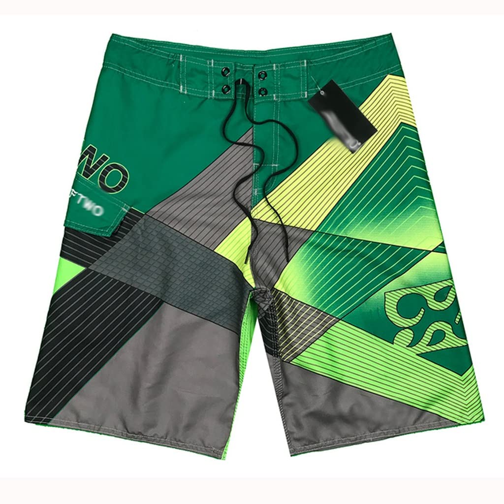 CLSDRZC Mens Bermuda Masculina Man Summer Pants Beach Wear Quick Dry Print Swiming Swimsuit