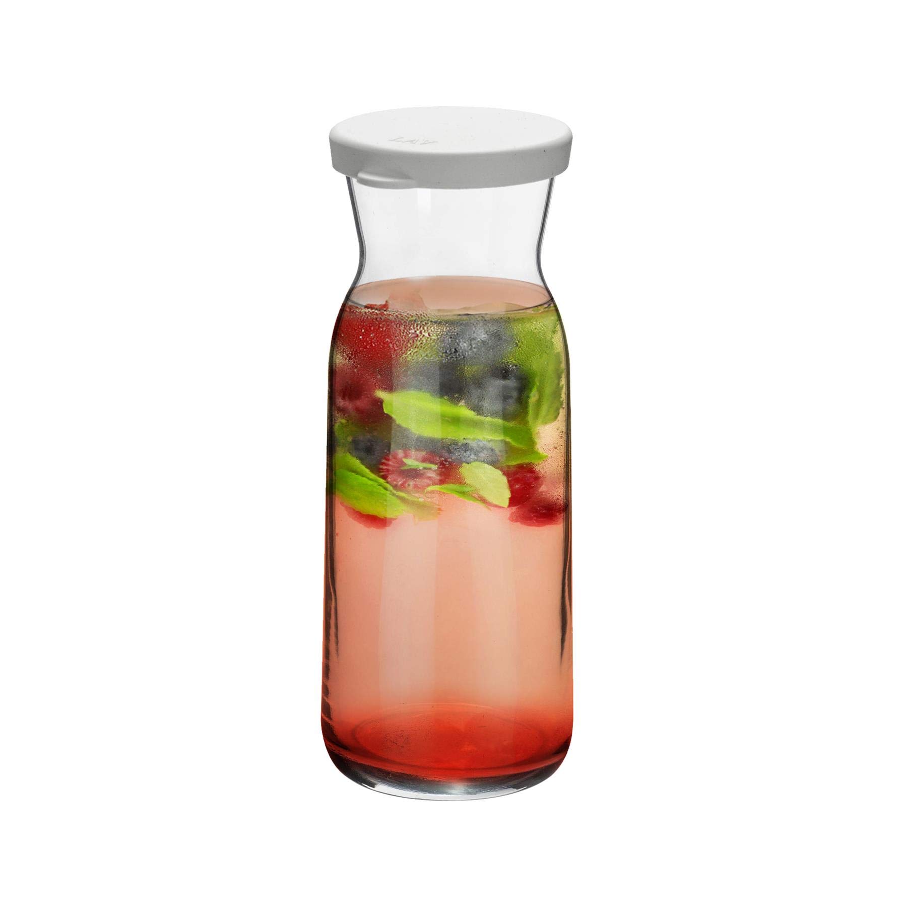 Argon Tableware Brocca Glass Carafe with Silicone Lid - 700ml