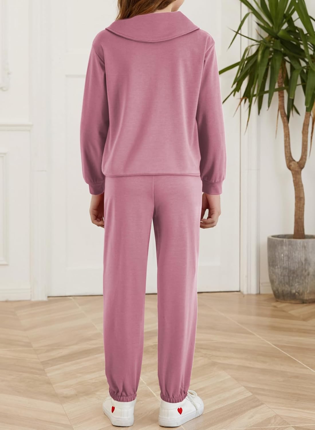 blibean Teen Girls Fall Cotton Sweat Suits Kids Pants Sets Size 6-15 Years - Image 2