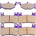 ECCPP FA379 FA254 Brake Pads Front and Rear Carbon Fiber Replacement Brake Pads Kits Fit for 2006-2009 Suzuki,2008-2009 2011-2012 Suzuki Hayabusa,2013 Suzuki Hayabusa GSX1300RA ABS