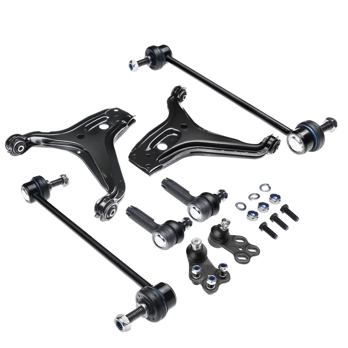 Frankberg Satz Querlenker 8-teilig | Kompatibel mit Cabriolet 8G7 B4, 80 Avant 8C5, Cabriolet 8G7, Coupe 89 8B3, 80 8C2, Coupe 89 8B