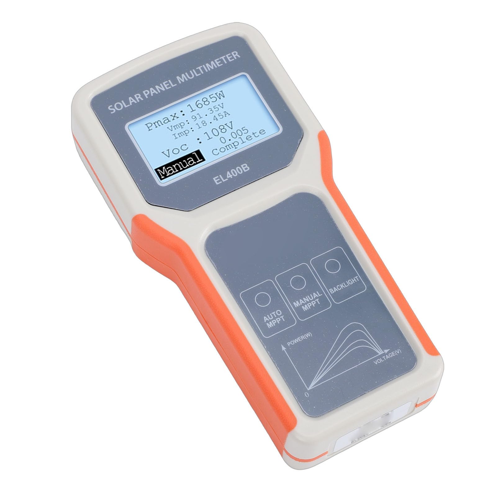 SEAFRONT Tester per Pannelli Solari Multimetro Fotovoltaico MPPT Misuratore Fotovoltaico con Ampio Schermo LCD Rilevamento Manuale Automatico per la Risoluzione dei Problemi del Solare