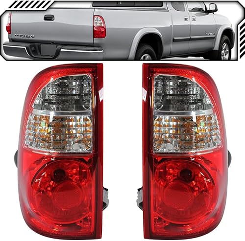 Miniatura 2 de EPIC LIGHTING Par de luces traseras de freno trasero estilo OE compatible con Toyota 05-06 Tundra cabina de acceso regular (no tamaño completo, 4