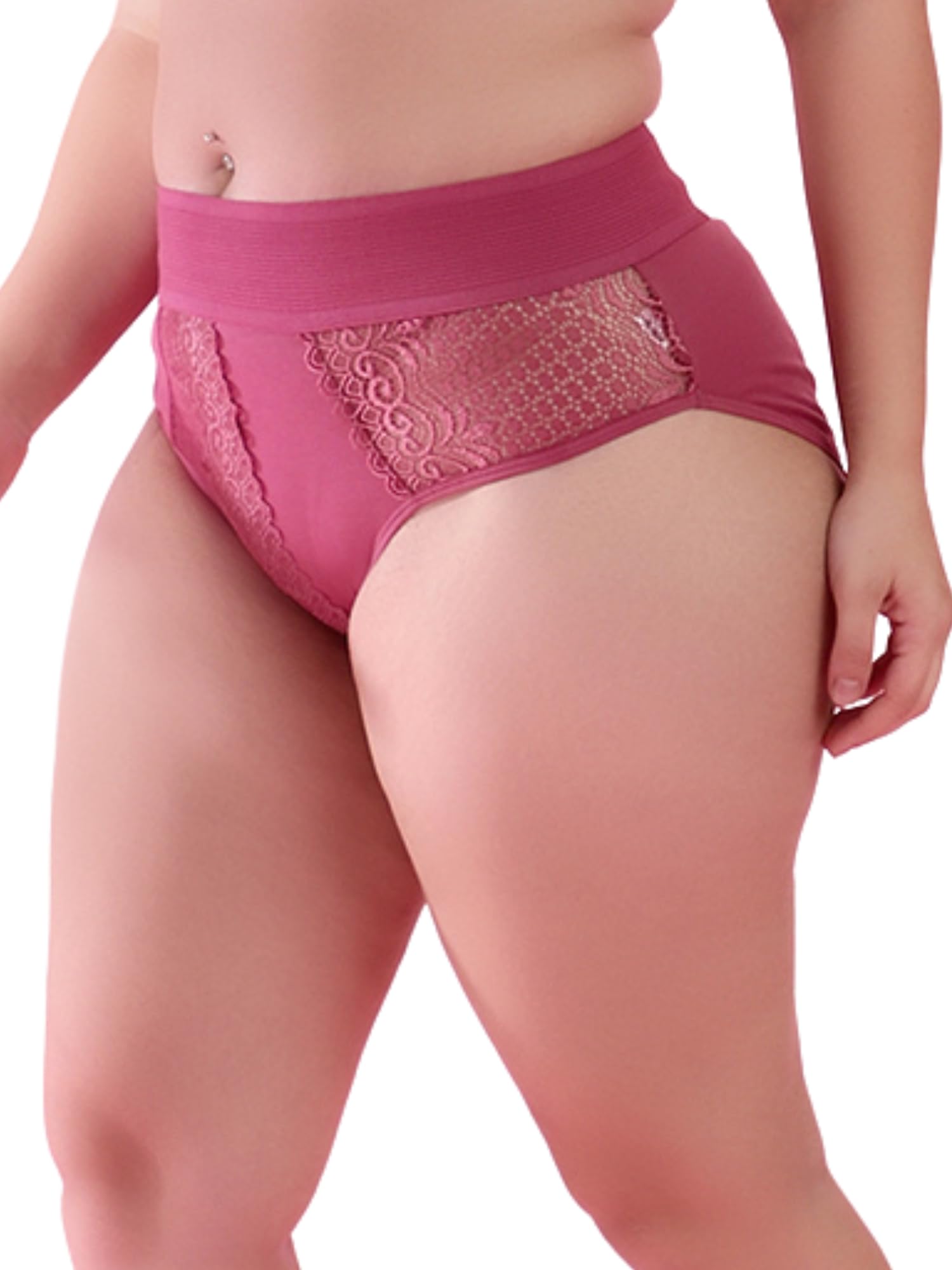 Women's High Waist Tummy Control Shapewear, Slimming Underwear Hipster Panty with Inner Elastic Broad Belt, Stretchable Belly Control Panty-image-32