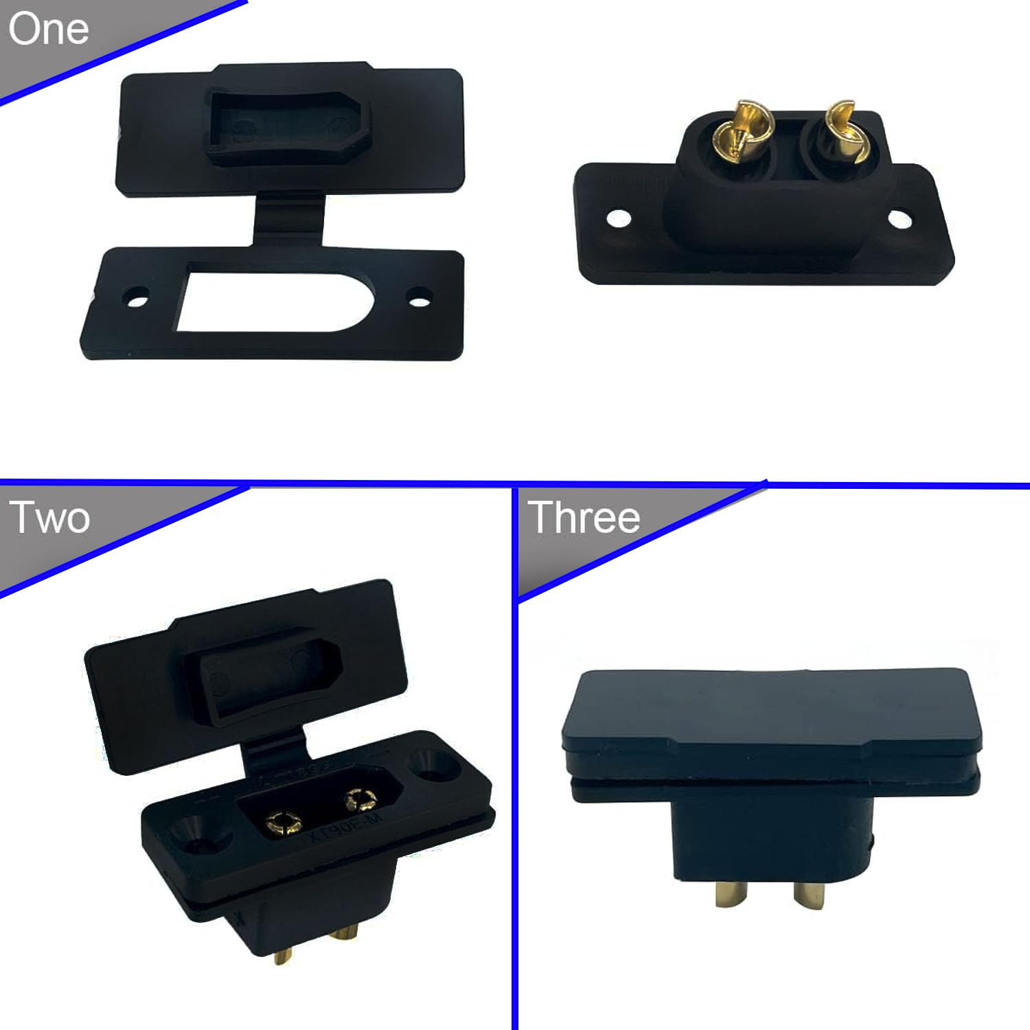 RUNCCI-YUN 10 par XT90E-M XT90h XT90H złącze męskie typu Bullet Connector wtyk kablowy z gumową nasadką, śruby zabezpieczone przed wodą do akumulatora Lipo XT90