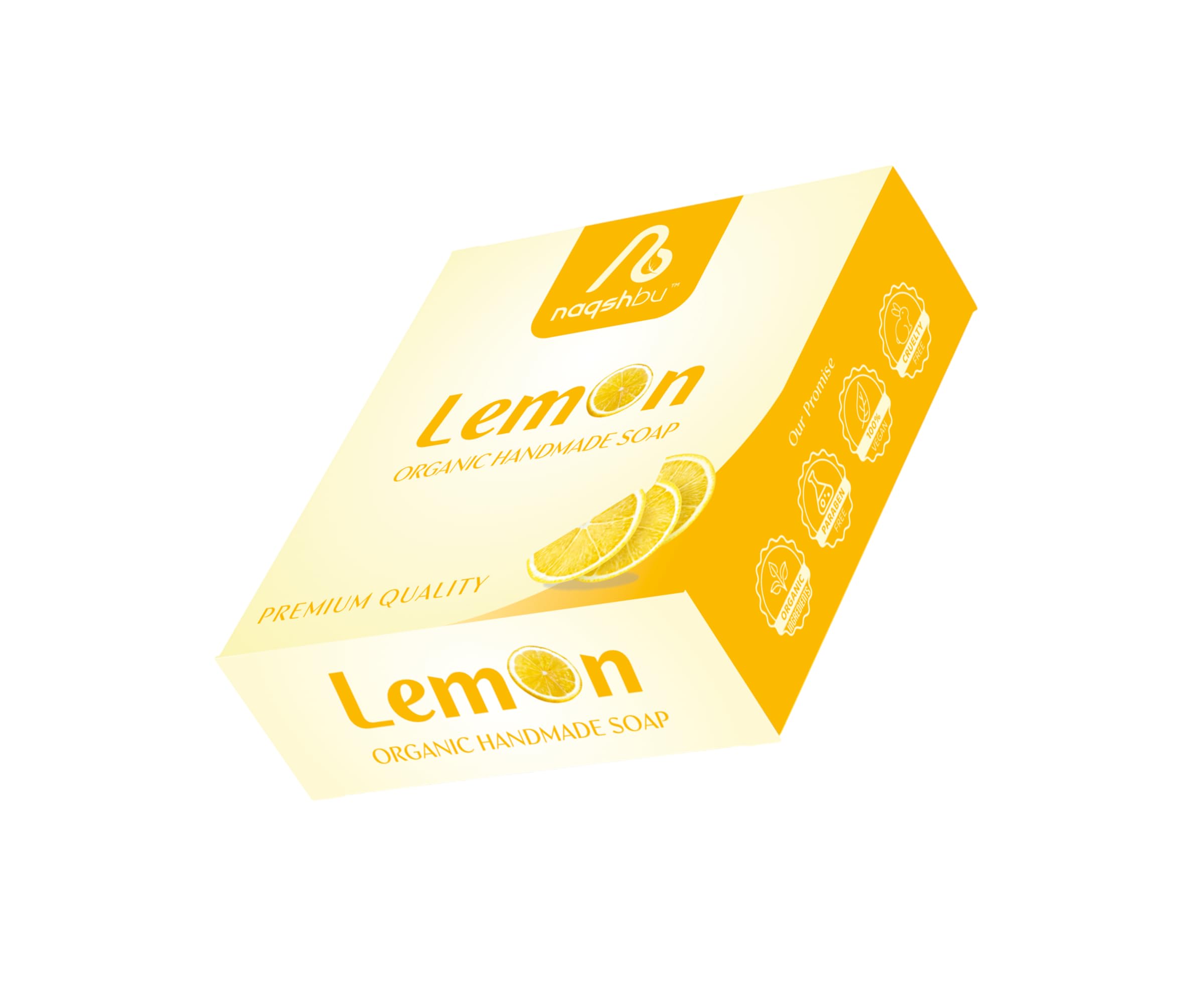 Lemon Organic Handmade Soap | Natural Brightening & Refreshing Bath Soap for Men & Women | Herbal Handmade Soap for Face & Body | Deep Cleansing Daily Skin Care, Pack of 2-image-23