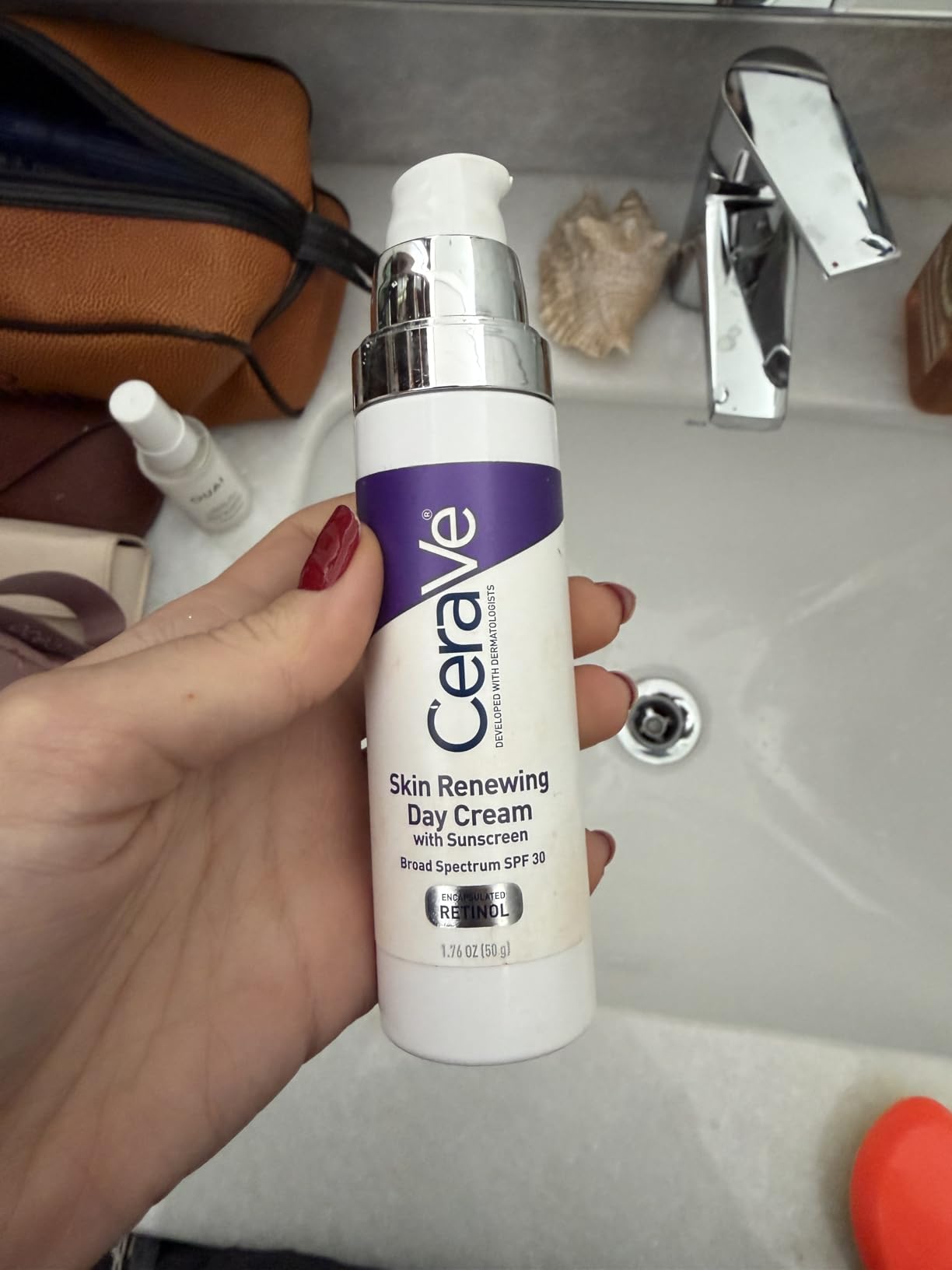 CeraVe Anti-Aging Face Cream SPF 30, Anti-Wrinkle Retinol Cream with Hyaluronic Acid and Ceramides, 1.76 oz