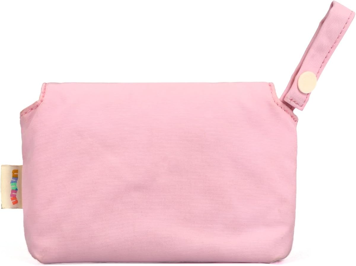 Small Camera Bag Protective Pouch Digital Camera Case Travel Compact Camera Holder with Pocket for Accessories SD Card (Pink) - Image 2