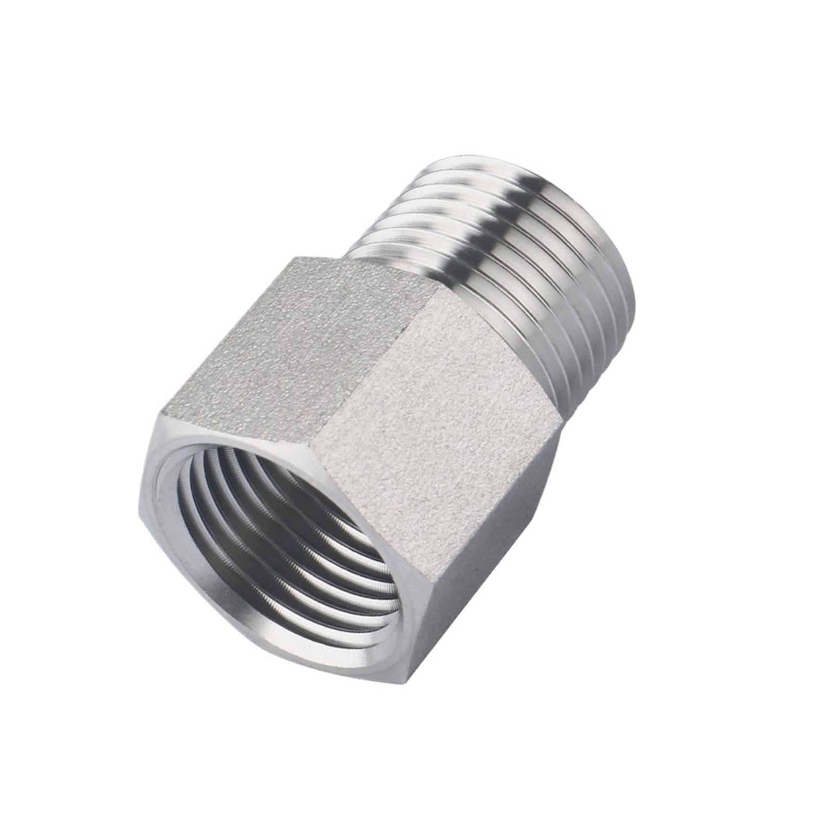 M5 M6 M8 M10 M12 M14 M16 Metric Female To Male Thread 304 Stainless Steel Pipe Fitting Reducer Adapter Connector High Pressure(M8x1 to M8x1.25)