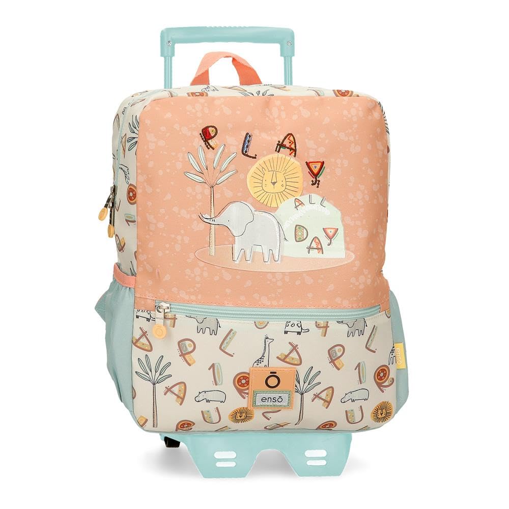 Enso Play All Day Backpack with Trolley Multicolor 25x32x12cm Polyester 9.6L, multicoloured, Backpack with Trolley