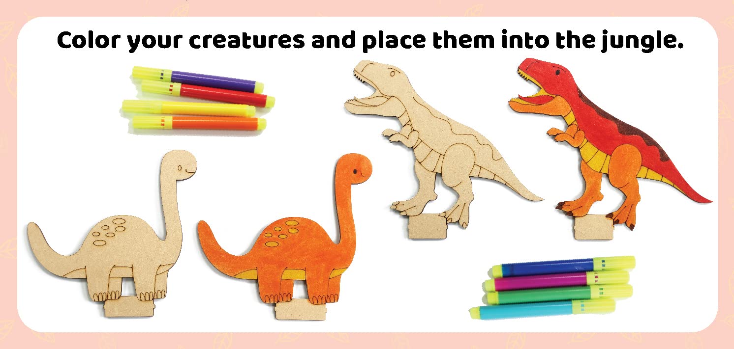 Funvention (Pack of 6) Jurassic Garden Sprinkler Irrigation Birthday Return Gifts DIY STEM Learning Kit for Kids 4