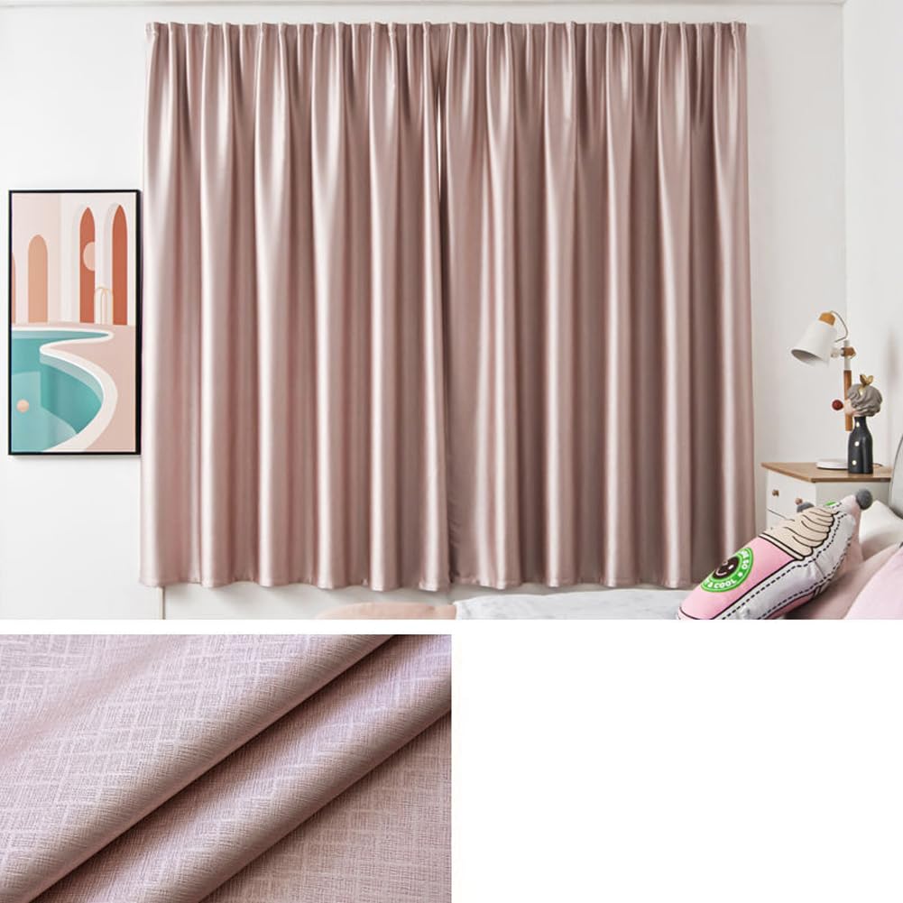 Tendina Sottolavello Per Cucina O Bagno, In Tessuto Spesso Tipo Lino, Impermeabile - Altezza 100 Cm, Binario 70 Cm, Colore Grigio, Adesiva (facile Installazione)