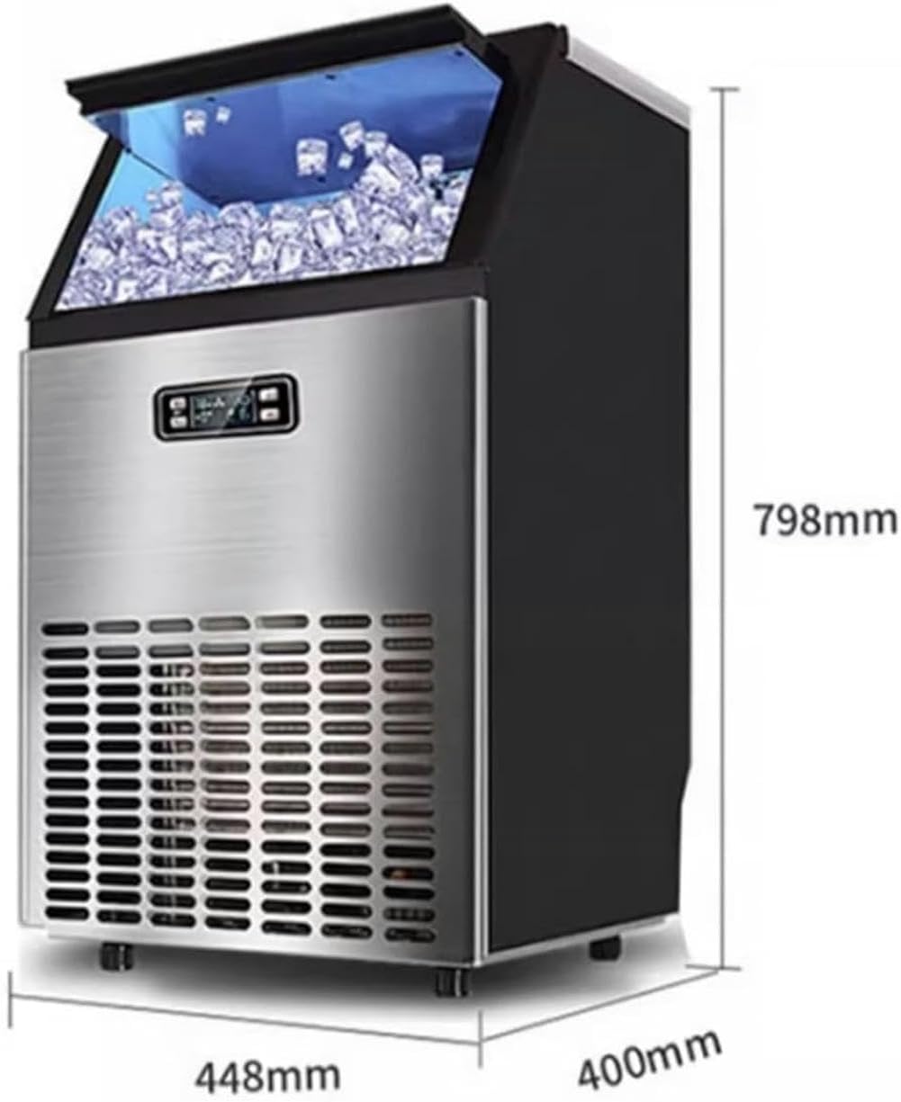 AMNOOL Machine to Make Ice On Countertop Machine for Doing Portable Ice with Countertop, Self -Mitiating, 30 Pounds/5 Minutes/24 Hours, 2 Modes, Machine for Ice with Spoon and Ice Machine