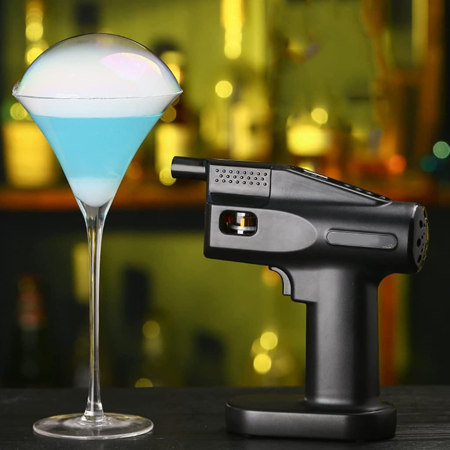 Smoke Infuser Gun, Cocktail Smoker Kit, Cold Smoke Generator, Smoke Gun Bubble Cocktail Portable Handheld Cold Smoking Gun Flavour Blaster Elektrische roker voor drankjes, eten, zalm, steak, whisky