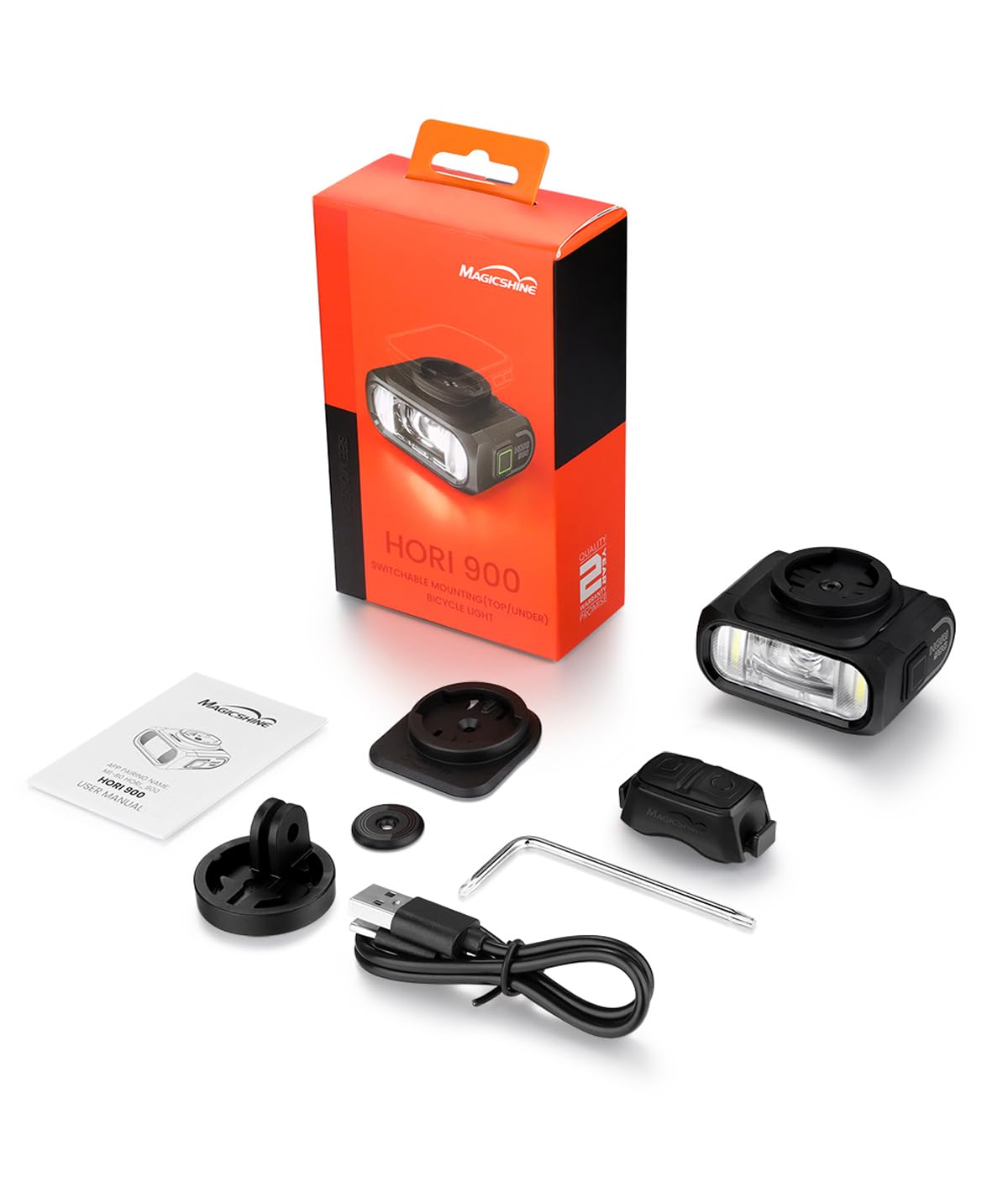 Fanalino anteriore Magicshine led bianco HORI 900 USB-C