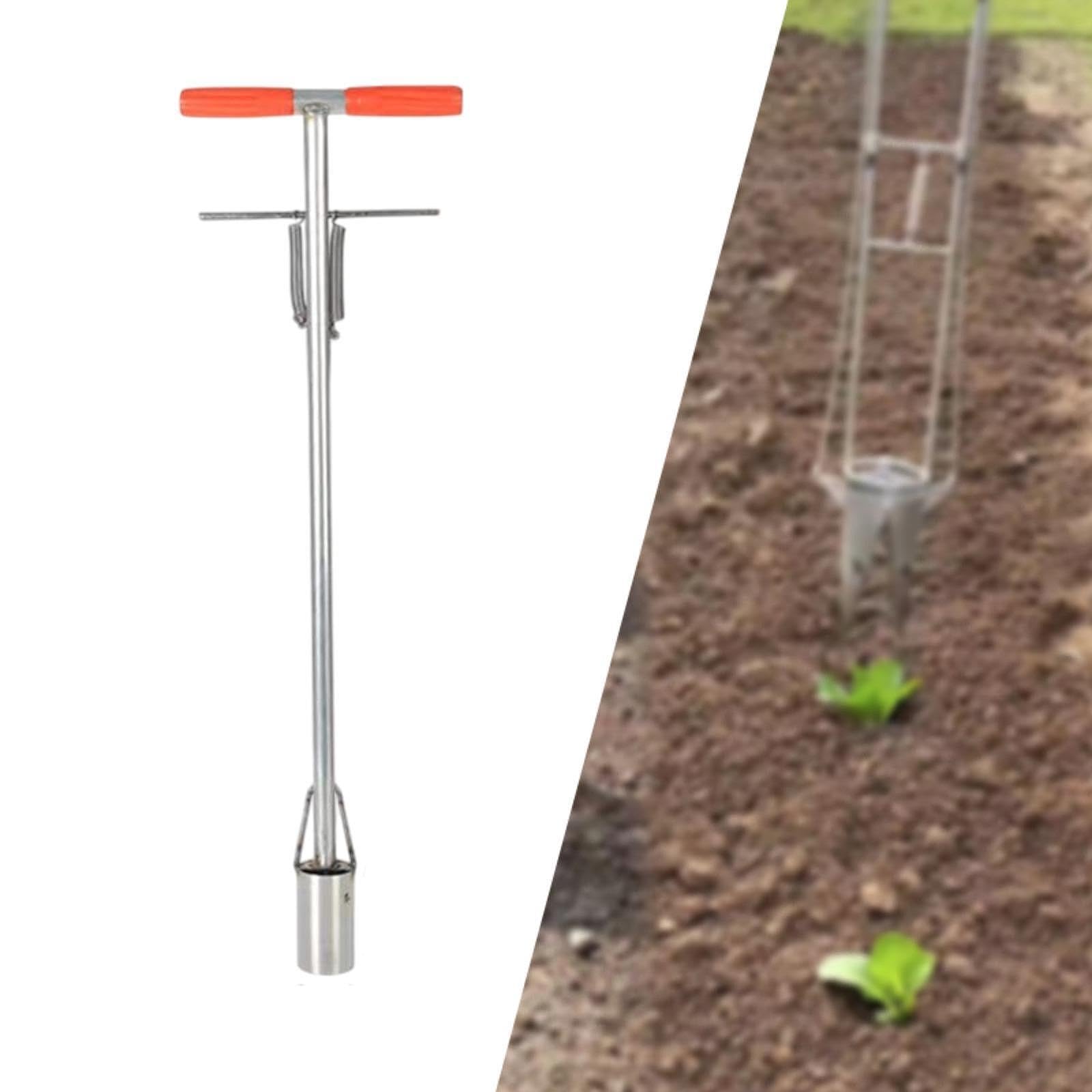 Qianly Plug Garden Tool Bulb Planter Planter Manual Transplanter Soil Sampleur pour Digging Backyard, 5 Cm de Diamètre
