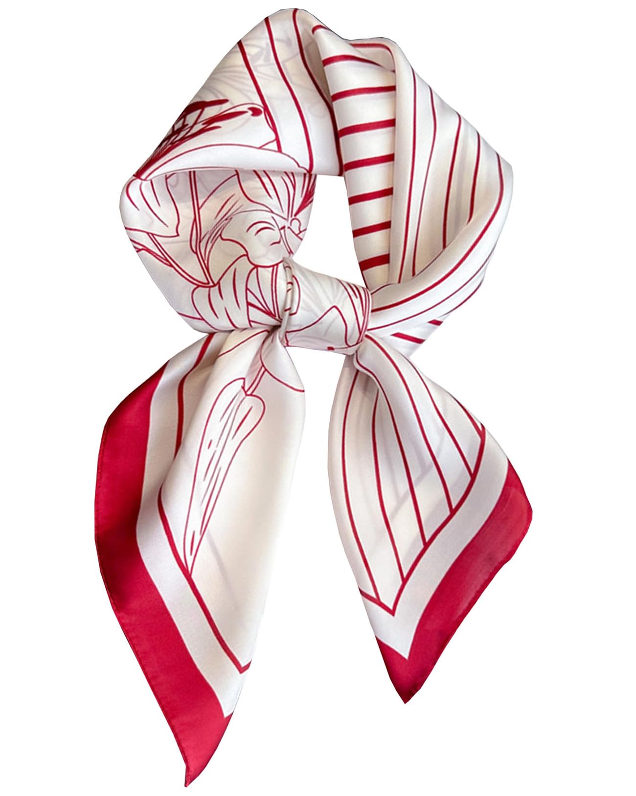 Saiusloa Neck Scarf For Womens Silky Head Scarves Hair Bandanas Square Scarf Fashion Accessories lightweight