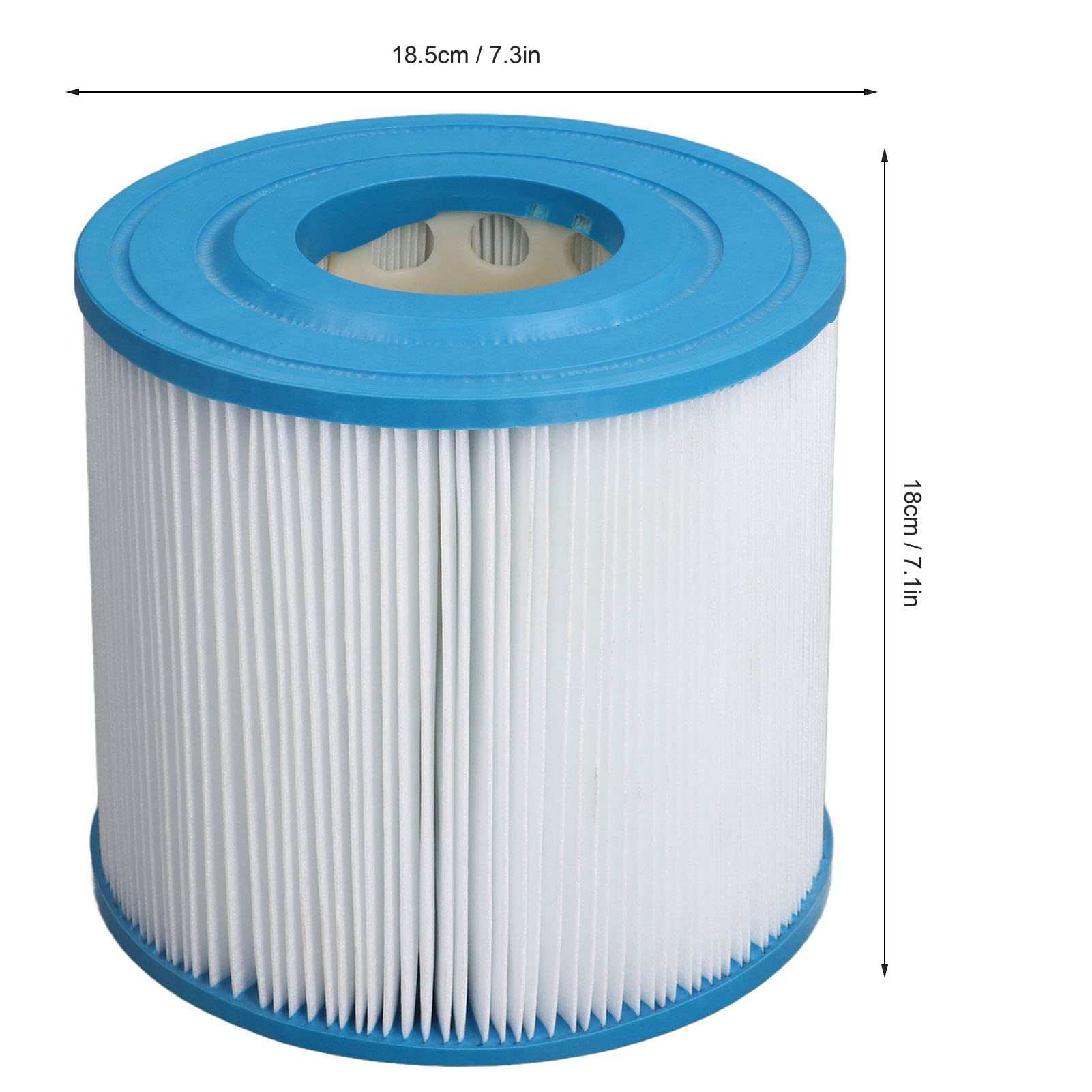 Cartuccia Filtrante da 4 Pezzi, Tessuto in Fibra di Poliestere PP, Forte Assorbimento dello Sporco, Ideale per l'installazione di Piscine e SPA AF25