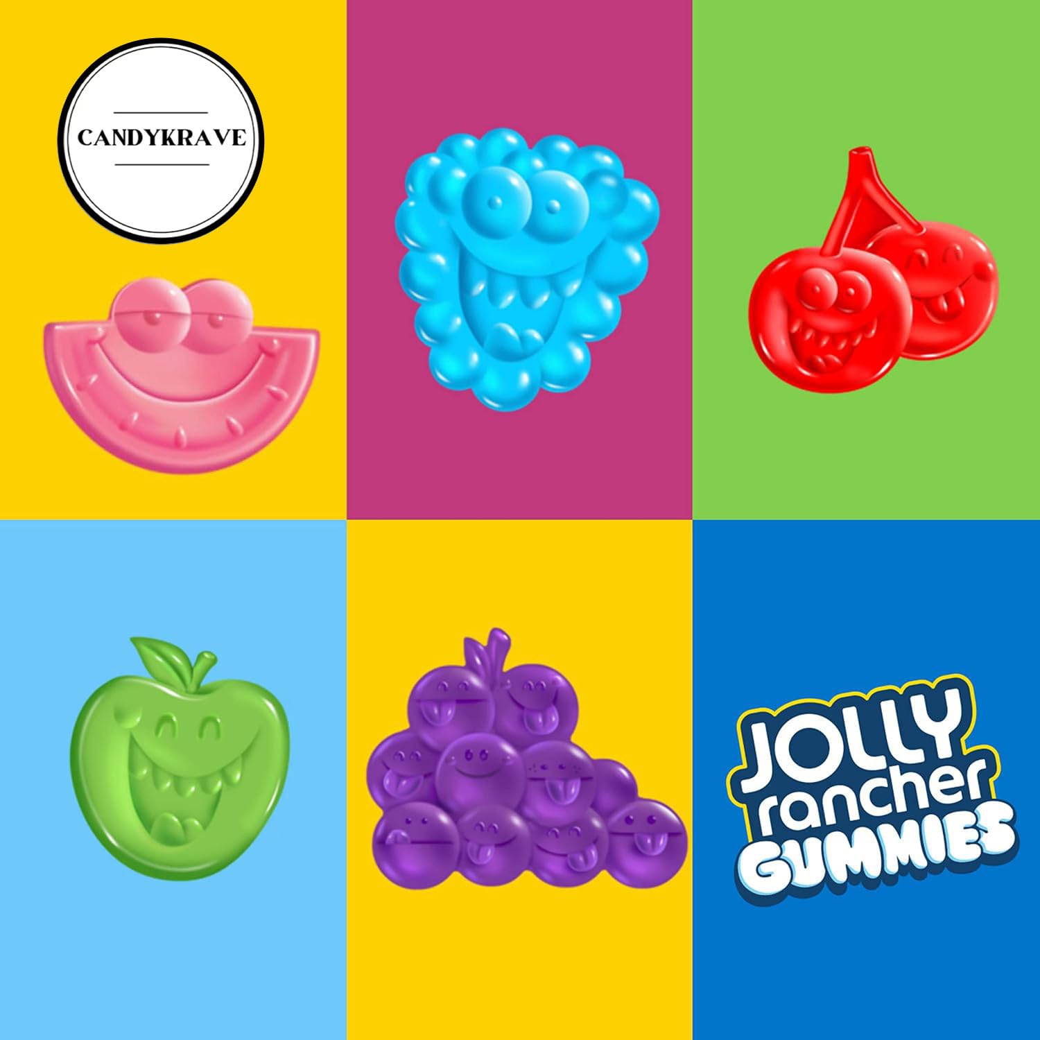 Jolly Ranchr Gummies Candy (1lb, Original)
