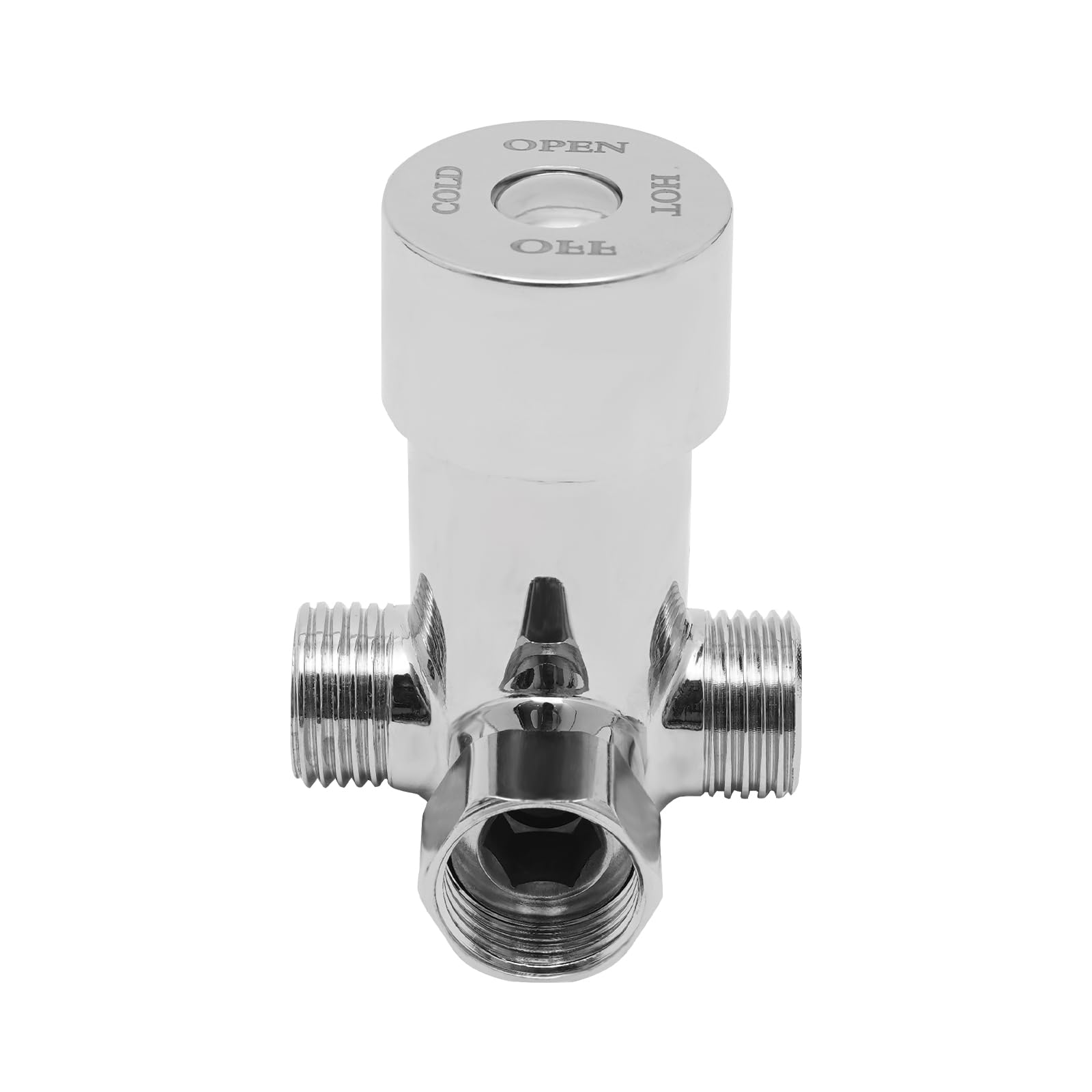 Grifo con sensor para baño y cocina, mezclador de lavabo sin contacto de acero inoxidable con control de temperatura para lavabo (negro)