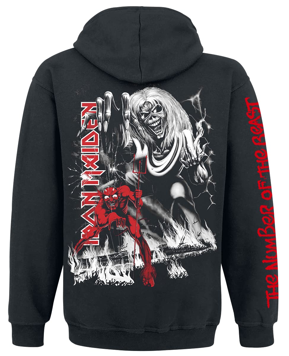Iron Maiden NOTB Männer Kapuzenjacke schwarz Band-Merch, Bands