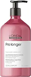 L'Oréal Professionnel Shampoo Pro Longer, Reduz a Quebra e Aparência de Pontas Duplas, Adiciona Volume e Brilho, Para Cabelos Finos e Com Afinamento, 750ml