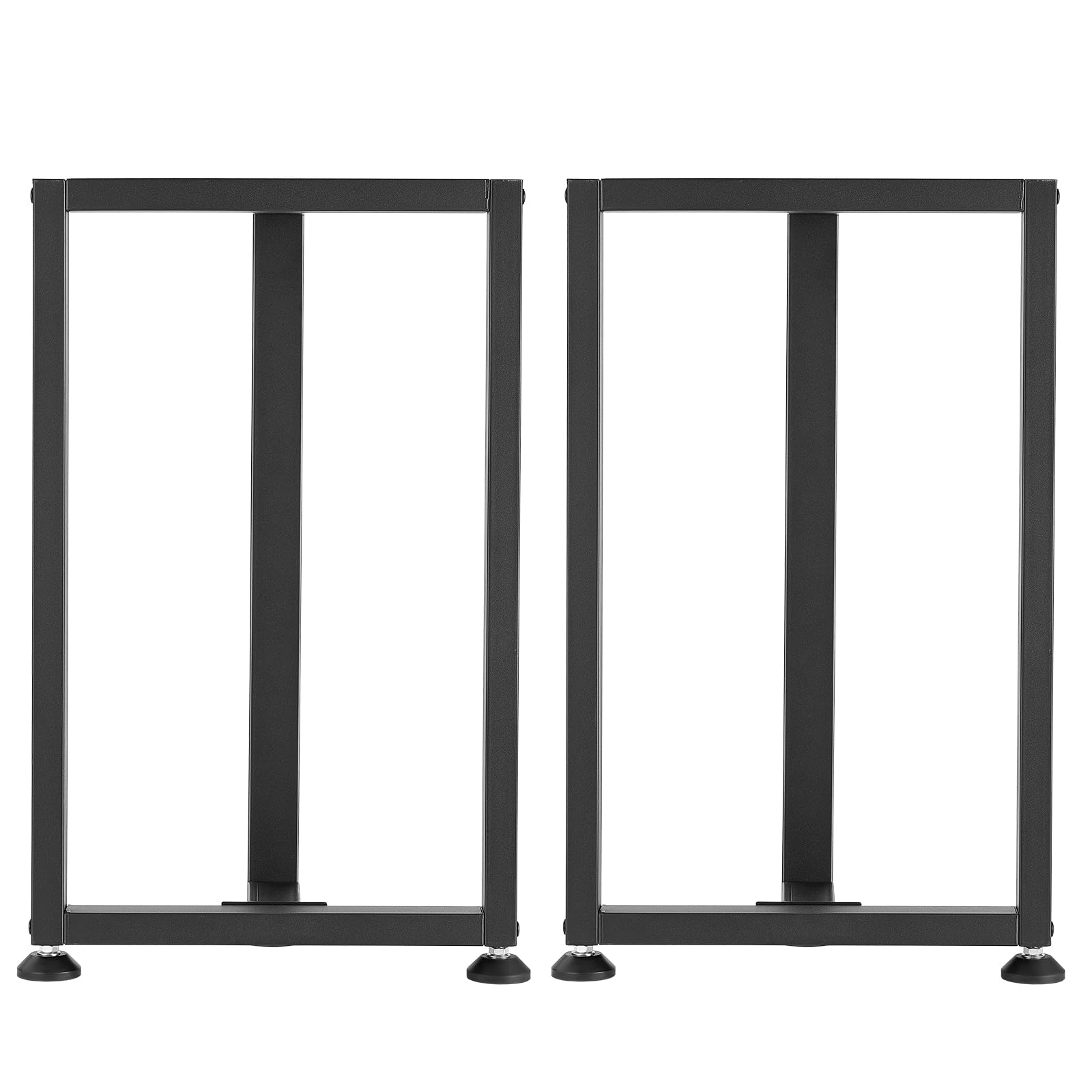 VEVOR Gambe per Tavolo in Acciaio, Gambe per Scrivania Smontabili a Forma di T con Tubo Quadrato, Design Modulare, Montaggio Semplice, Carico Max. 1000 kg, 74 x 45 cm, Set da 2, per Tavolo da Bar