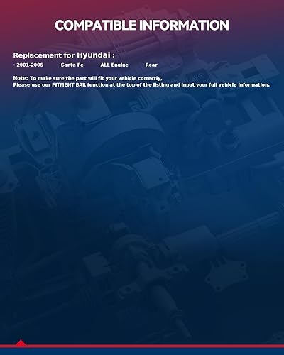 Miniatura 9 de 2 amortiguadores y amortiguadores traseros KAX 37237 para Santa Fe 2001 2002 2003 2004 2005 2006