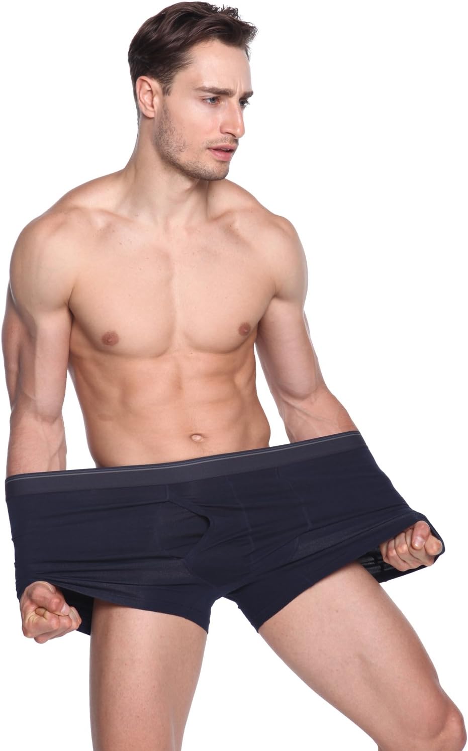 Men's Boxer Briefs, Soft and Breathable Cotton Underwear with ComfortFlex Waistband, 5-Pack - Image 3