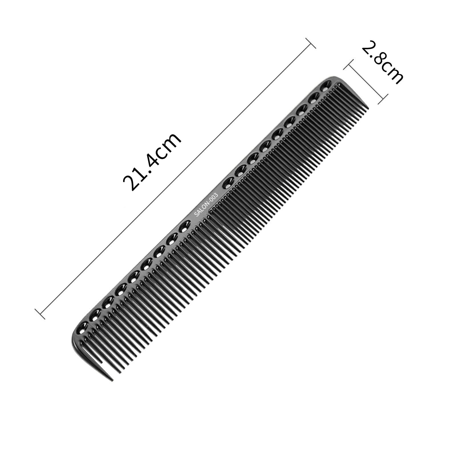 Professional Hair Combs, Aviation Aluminum Metal Cutting Comb Hairdressing Comb - Image 2