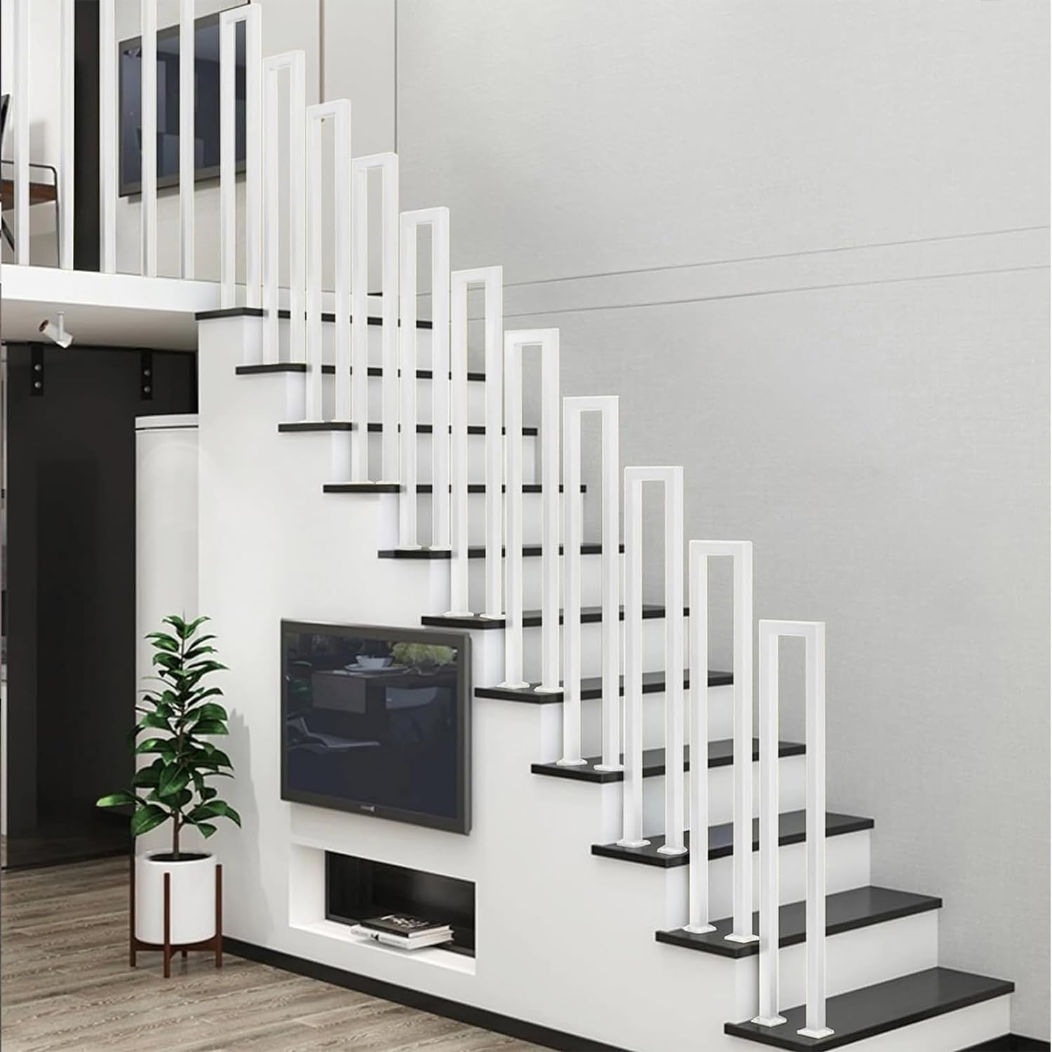 U-vormige Leuning 95cm Ijzer Leuning Buiten & Binnen Trap Leuning Trap Balkon