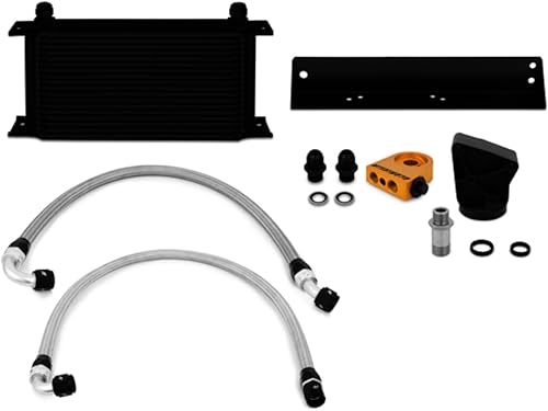 Mishimoto MMOC-GEN6-10TBK Kit de enfriador de aceite termostático para Hyundai Genesis Coupe 38T 2010-2015 negro