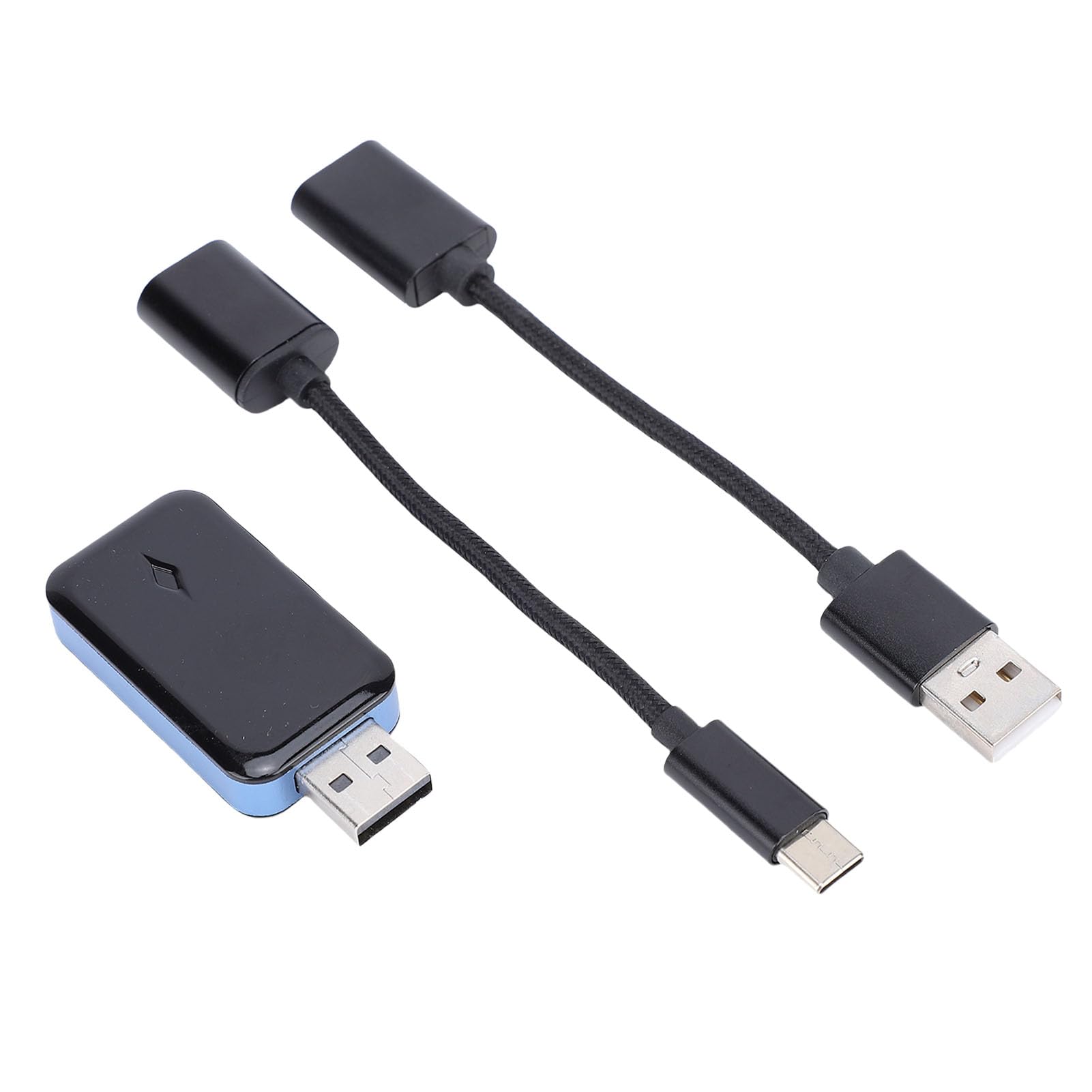 Dongle Inalámbrico para Coche, Tecnología Bluetooth Mejorada, Soporte de Transferencia Estable para Auto, Negro