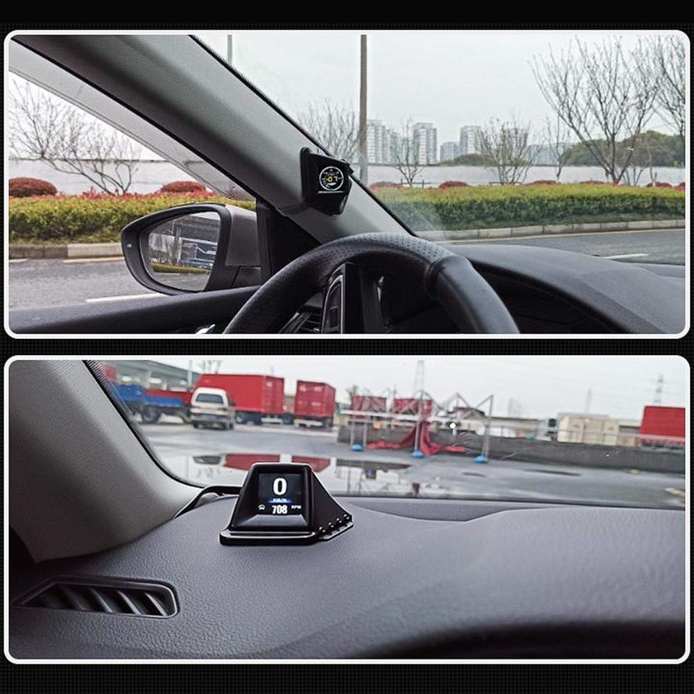 Head Up Display Auto Hud OBD Dual System HUD wyświetlacz samochodowy head-up cyfrowy licznik prędkościomierza Overteed Alarm Car Speed Projector