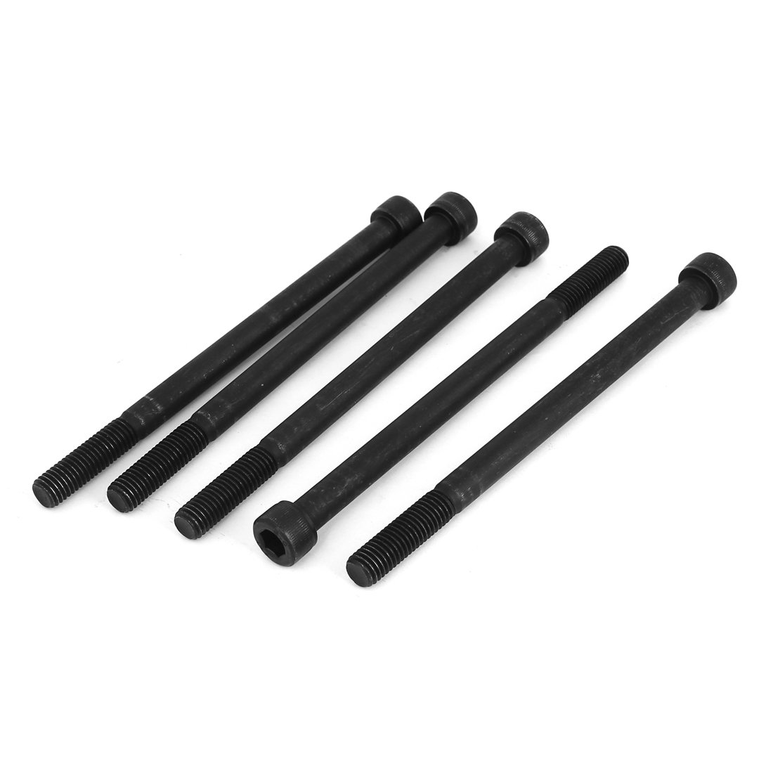 Vis M10 x 150 mm classe 12.9 en acier allié noir haute résistance