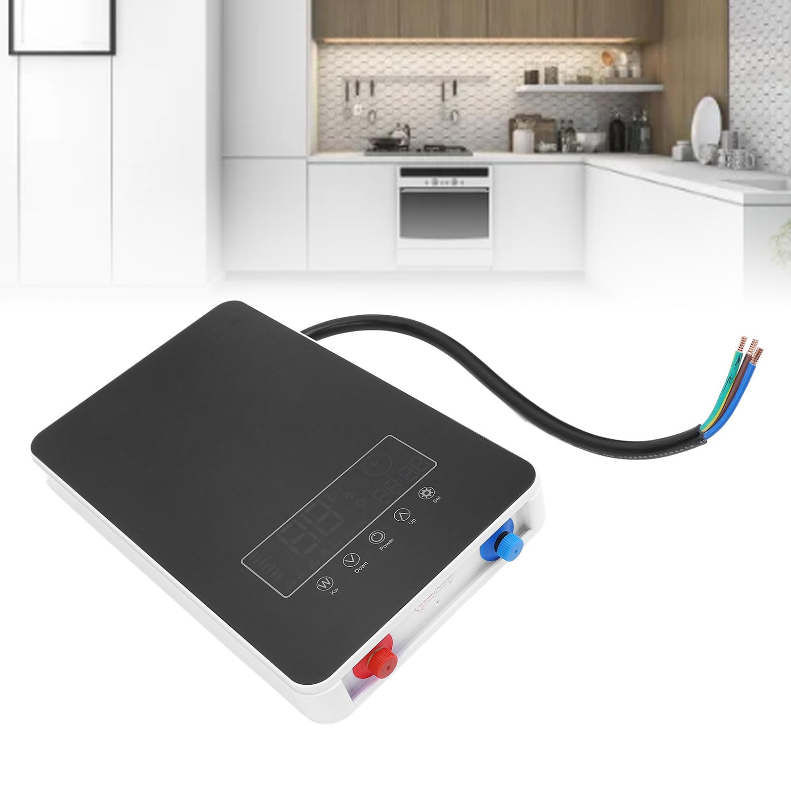 Hidyliu Mini Calentador Eléctrico sin Tanque, Agua Caliente de bajo Consumo de 12000W para Cocina, Hospitales, Tamaño Compacto y Elegante